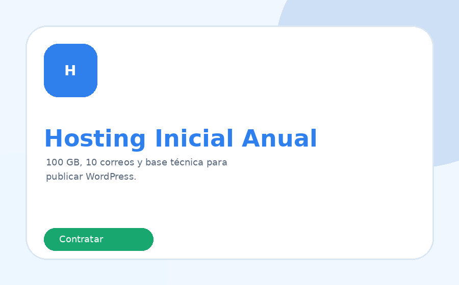 Hosting inicial anual
