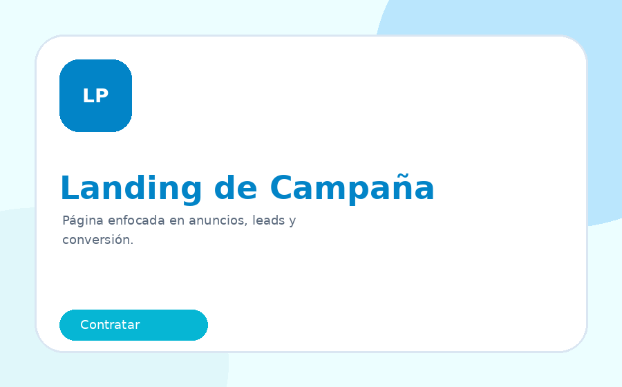 Landing page publicitaria
