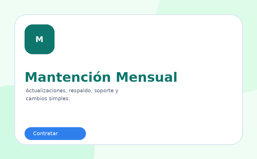 Mantención mensual