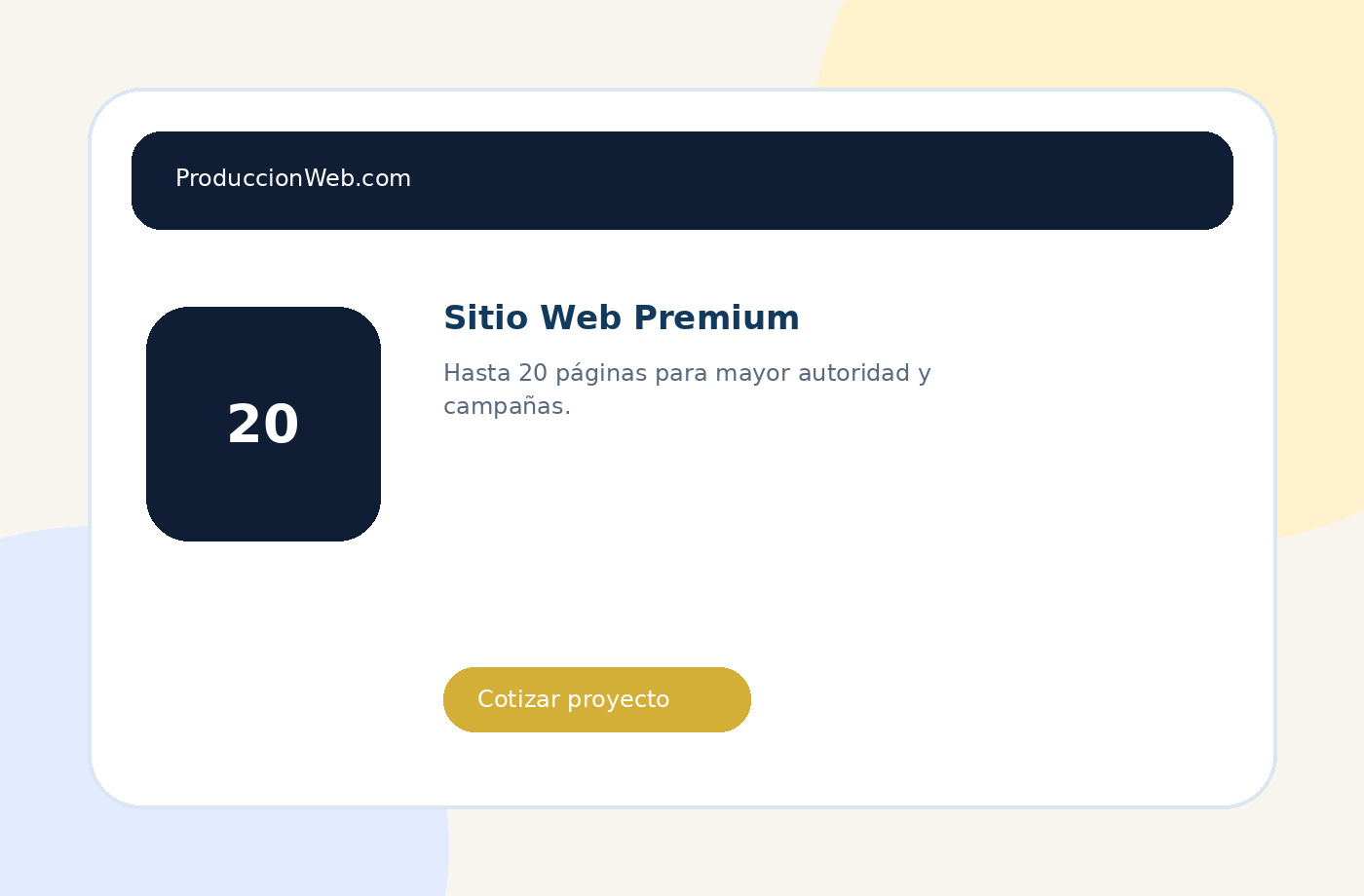 Sitio Web Premium