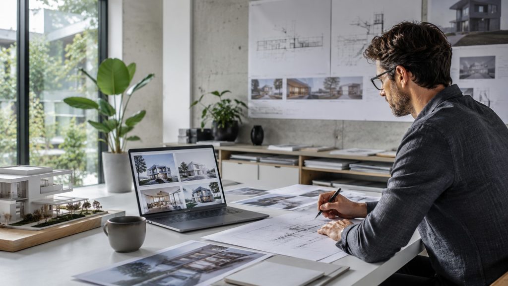 Sitios web para arquitectos: del portafolio bonito al proyecto que sí se cotiza