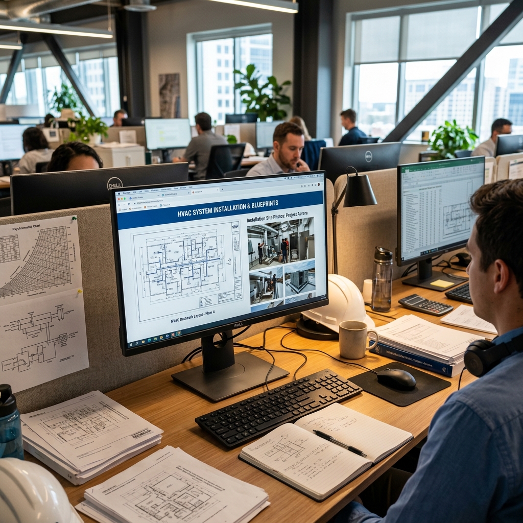 Confianza técnica: Cómo las empresas de climatización y HVAC ganan proyectos comerciales en Santiago